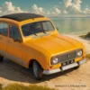 Heller 58704 Renault 4 TL/GTL Sonnendach Starter-Kit | Auto Bausatz 1:24
