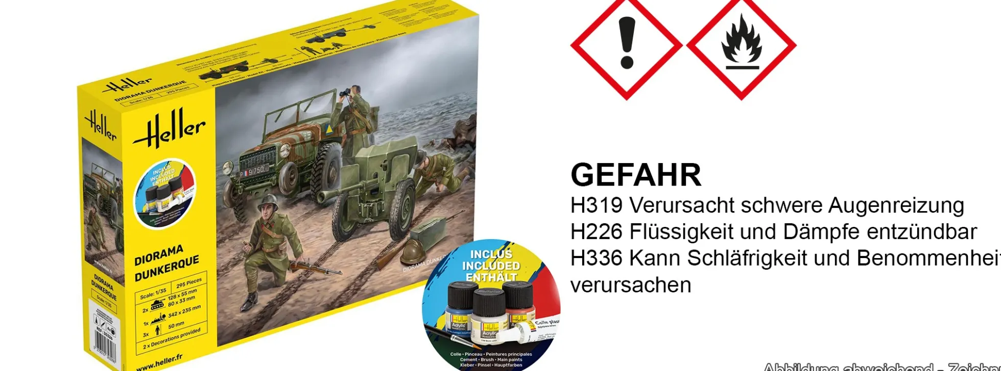 Heller 35326 Starter-Kit Laffly | Militär Bausatz 1:35