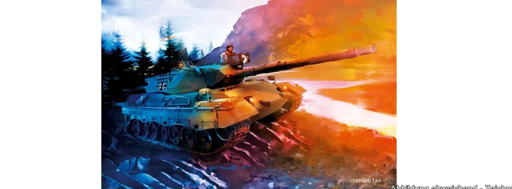 Heller 57126 Starter-Kit Leopard 1A4 | Panzer Bausatz 1:35