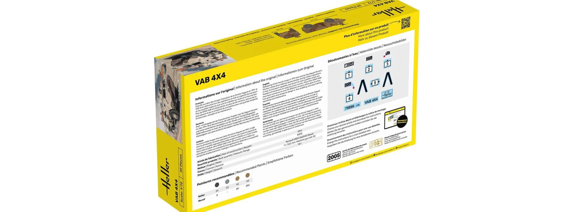 Heller 56898 VAB 4x4 | Starter-Kit | Militär Bausatz 1:72