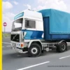 Heller 81703 Volvo F12-20 Globetrotter mit 2-Achs-Auflieger | LKW Bausatz 1:32