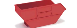 herpa 054669 Absetzmulde 7 Kubikmeter für AK12 2 Stück rot Zubehör LKW-Modell 1:87