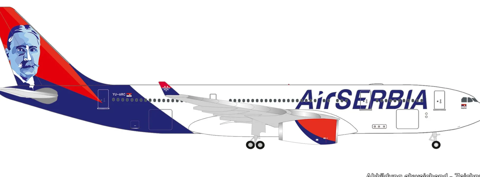 herpa 536578-001 Airbus A330-200 Air Serbia | WINGS 1:500