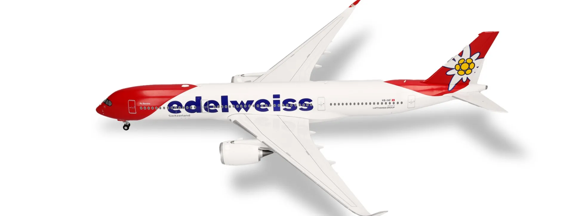 herpa 573511 Airbus A350-900 Edelweiss Air Piz Bernina | WINGS 1:200