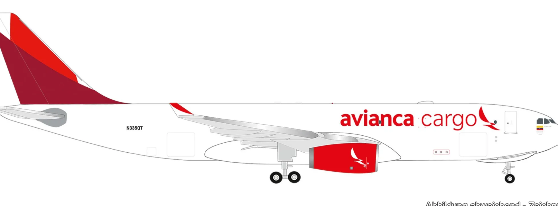 herpa 526180-001 Airbus A330-200F Avianca Cargo | WINGS 1:500