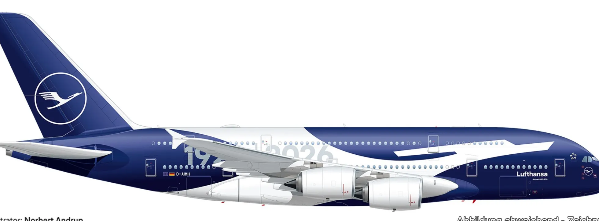 herpa 574112 Airbus A380 100 Jahre Lufthansa | WINGS 1:200