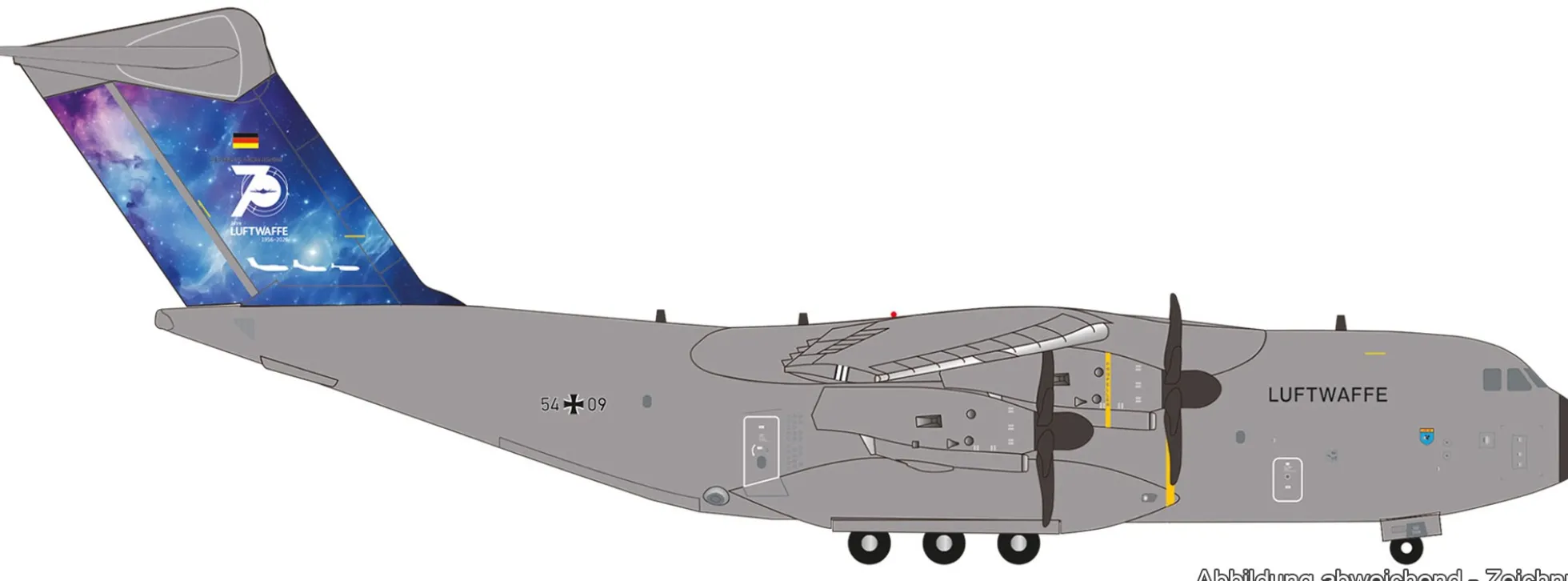 herpa 574365 Airbus A400M Atlas LTG 62 Luft Transport Luftwaffe | WINGS 1:200