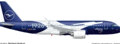 herpa 539487 Airbus A320neo 100 Jahre Lufthansa | WINGS 1:500