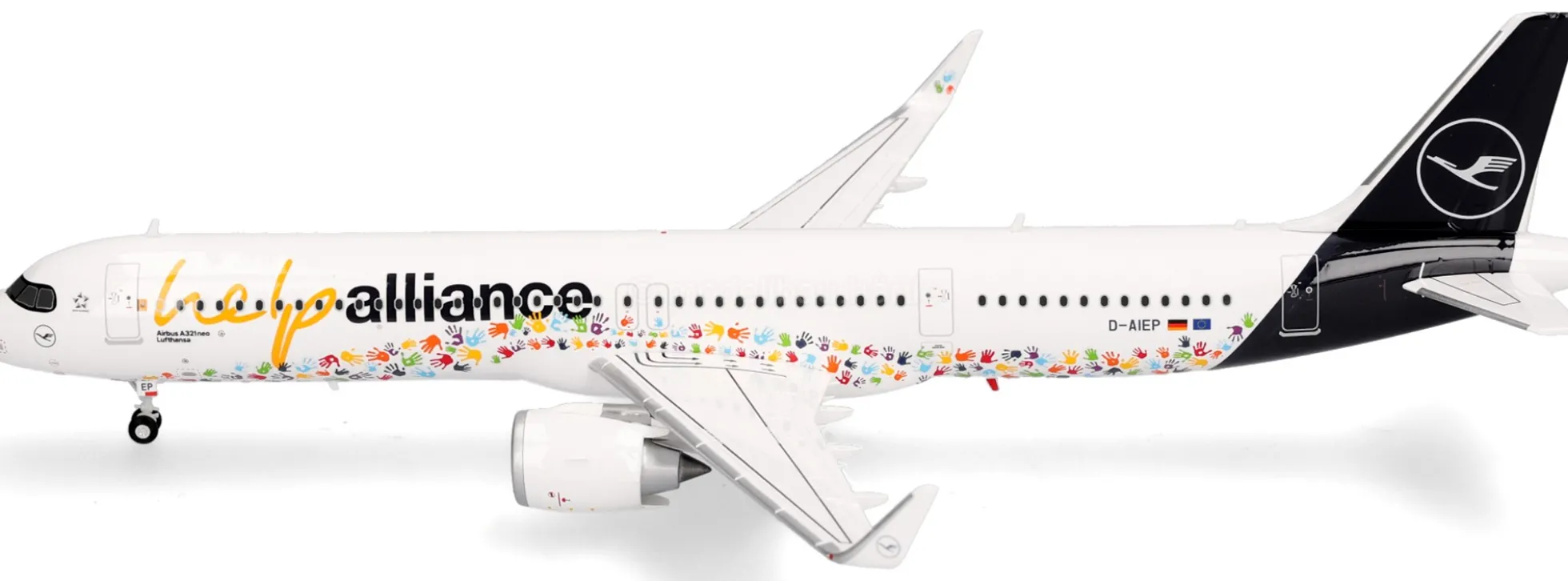 herpa 573900 Airbus A321neo Lufthansa HelpAlliance | WINGS 1:200