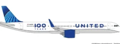 herpa 539388 Airbus A321neo 100 Years United Airlines | WINGS 1:500