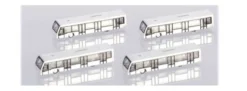 herpa 533706 Airport Bus Set 4 Stück 1:500