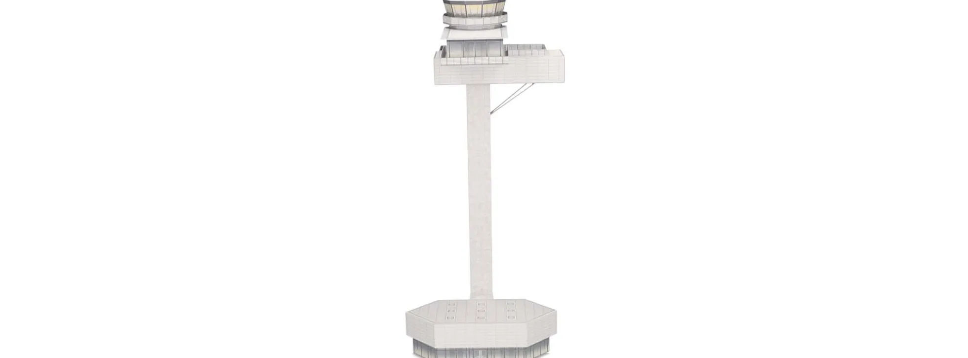 herpa 573061 Airport Tower Kartonbausatz | WINGS Bausatz 1:200