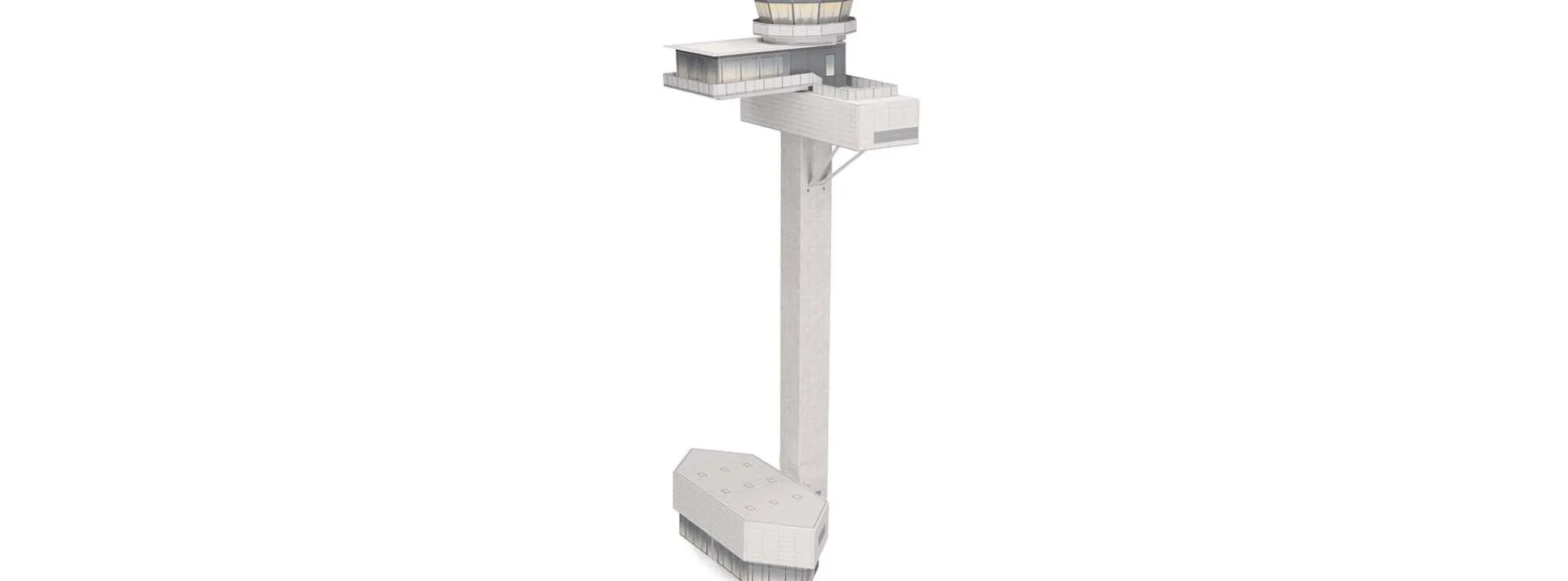 herpa 573061 Airport Tower Kartonbausatz | WINGS Bausatz 1:200