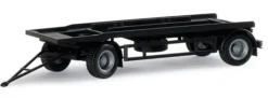 herpa 076289 Anhänger für Abrollbehälter schwarz 1:87