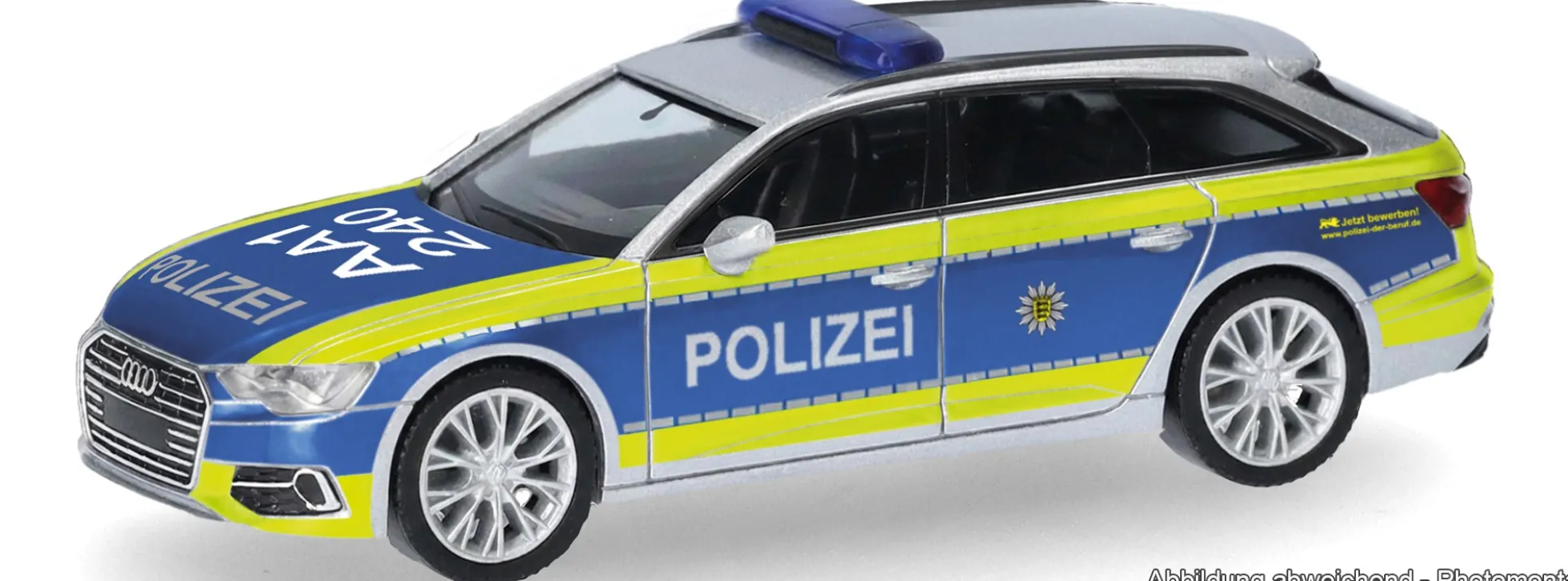 herpa 099271 Audi A6 Avant Polizei Baden-Wüttemberg | Blaulichtmodell 1:87