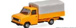 herpa 099523 BASIC Ford Transit Pritsche/Plane - kommunalorange | Modellauto 1:87