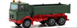 herpa 314985-002 BASIC MAN F8 Kipp-LKW - grün/rot | LKW-Modell 1:87