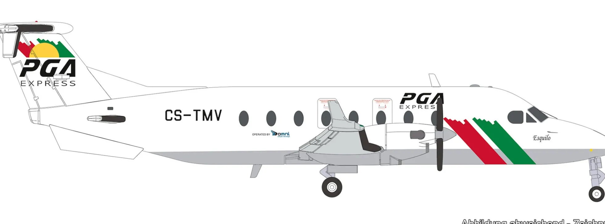 herpa 574266 Beechcraft 1900D PGA Express | WINGS 1:200