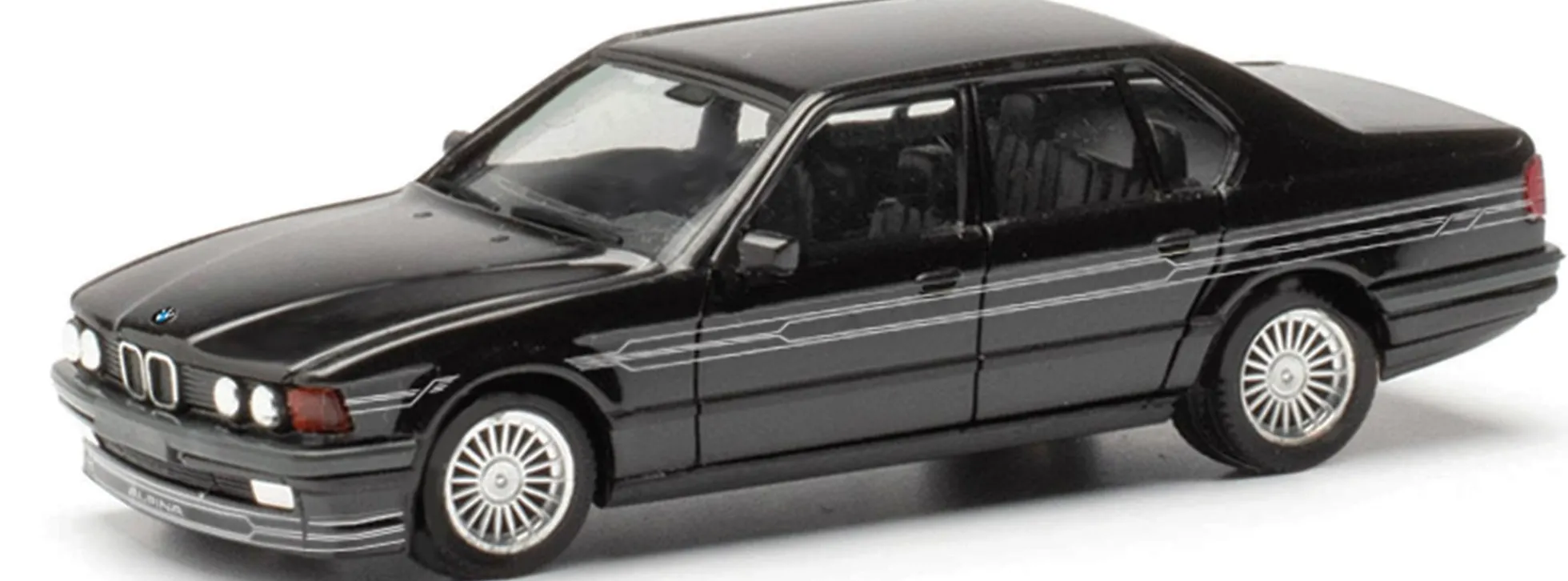 herpa 421133 BMW Alpina B11 3.5 E32 schwarz Automodell 1:87