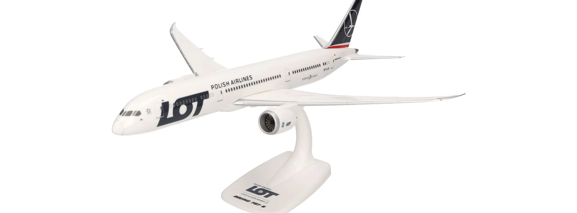 herpa 614108 Boeing B787-9 Dreamliner LOT Polish Airlines | Snap-Fit WINGS 1:200
