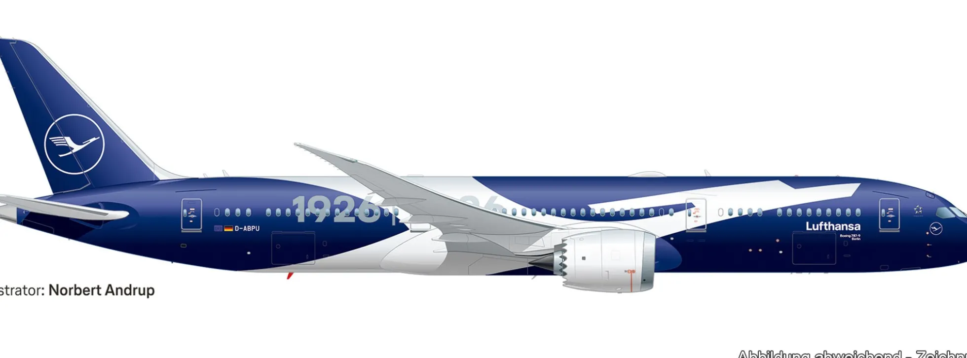 herpa 573986 Boeing B787-9 Lufthansa Berlin Dreamliner 100 Jahre | WINGS 1:200