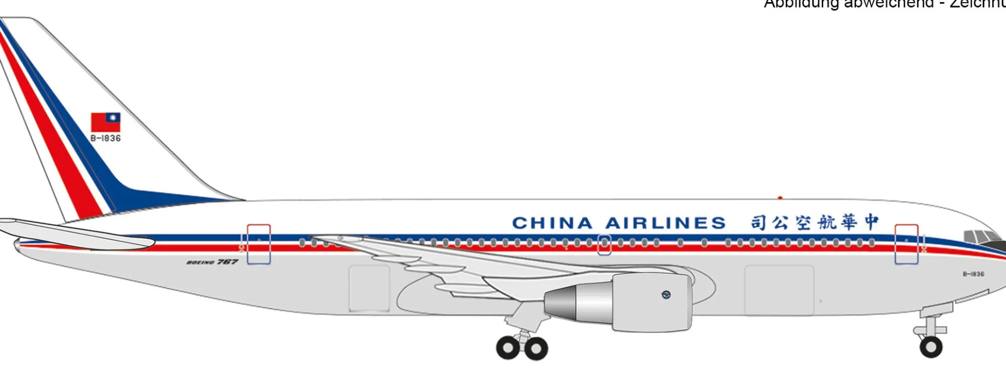 herpa 536455 Boeing 767-200 China Airlines | WINGS 1:500