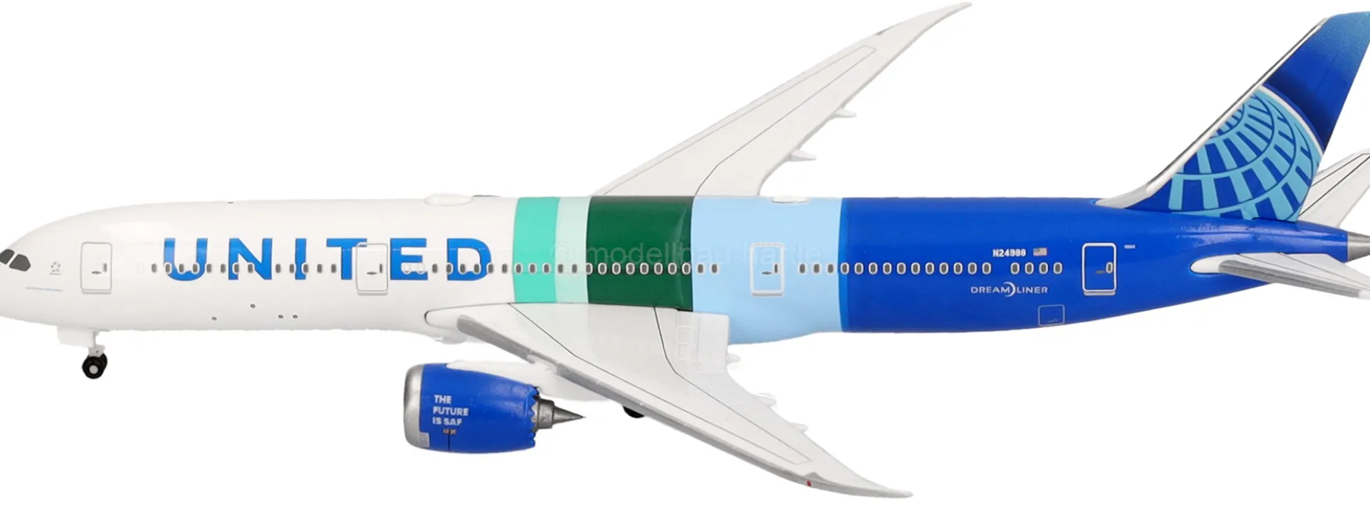 herpa 538565 Boeing 787-9 Dreamliner United Airlines The Future is SAF | WINGS 1:500