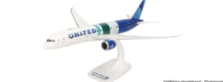 herpa 614863 Boeing 787-9 Dreamliner United Airlines The Future is SAF | Snap-Fit WINGS 1:200