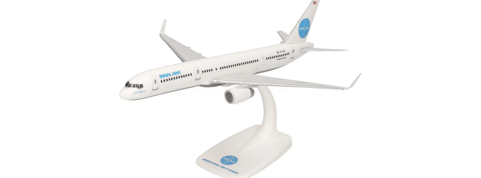 herpa 614603 Boeing 757-200 Pan Am Transatlantic | Snap-Fit WINGS 1:200