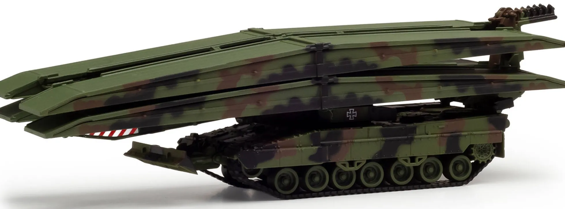 herpa 746717 Brückenlegepanzer Leguan Tarnfleck dekoriert | Militärmodell 1:87