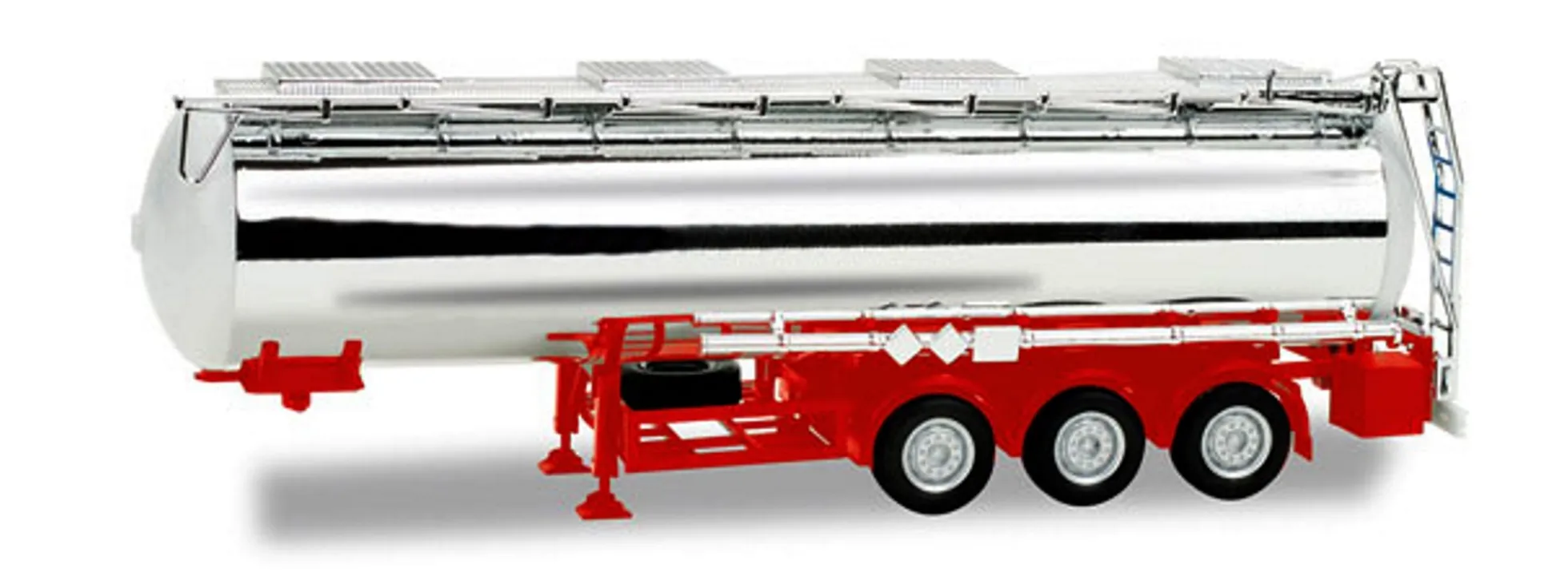 herpa 076456-002 Chemiechromtank Auflieger 3achs Feldbinder Auflieger für LKW 1:87