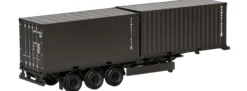 herpa 747240 Containerauflieger 3achs mit 2x 20 ft. Container Bundeswehr | Militärmodell 1:87