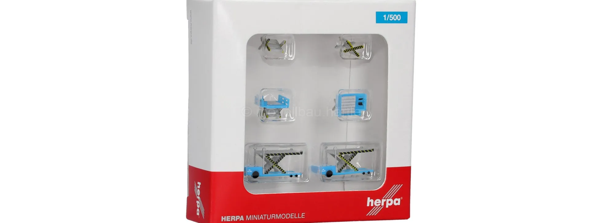 herpa 520621-002 Containerlader Schiphol | 2 Stück | Flughafenzubehör Bausatz 1:500