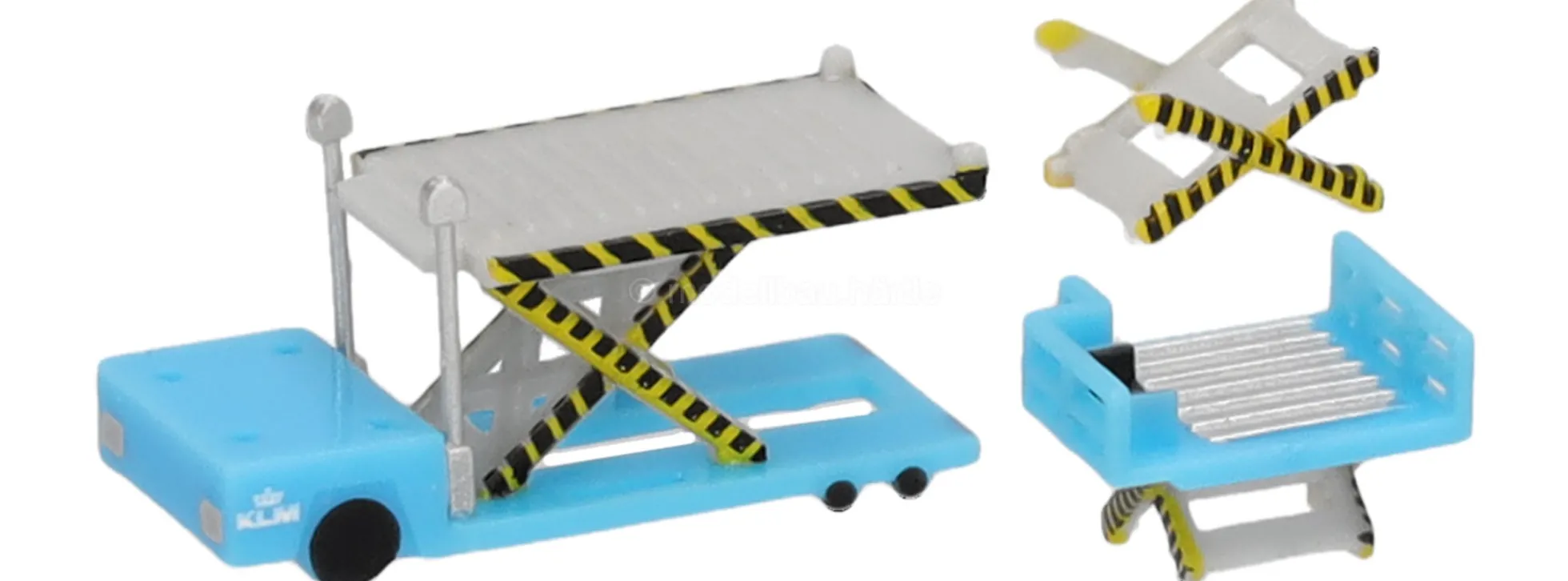 herpa 520621-002 Containerlader Schiphol | 2 Stück | Flughafenzubehör Bausatz 1:500