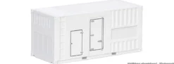 herpa 055505 Container Stromaggregate 20 ft. weiß | 2 Stück | LKW-Modell Zubehör 1:87