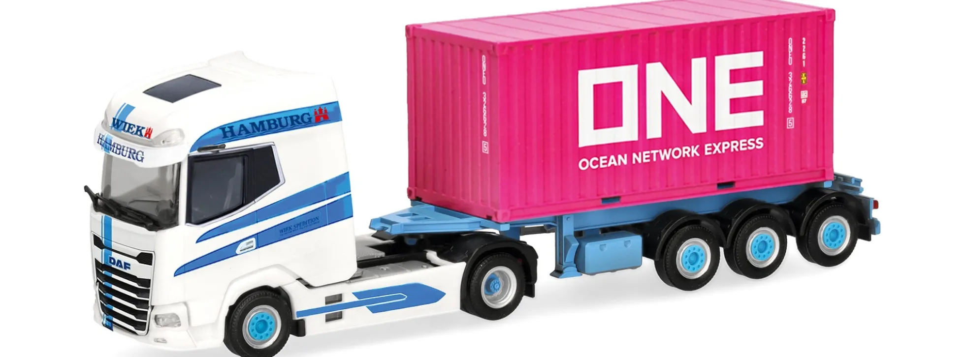 herpa 321563 DAF XG+ Container-Sattelzug Wiek Spedition One | LKW-Modell 1:87