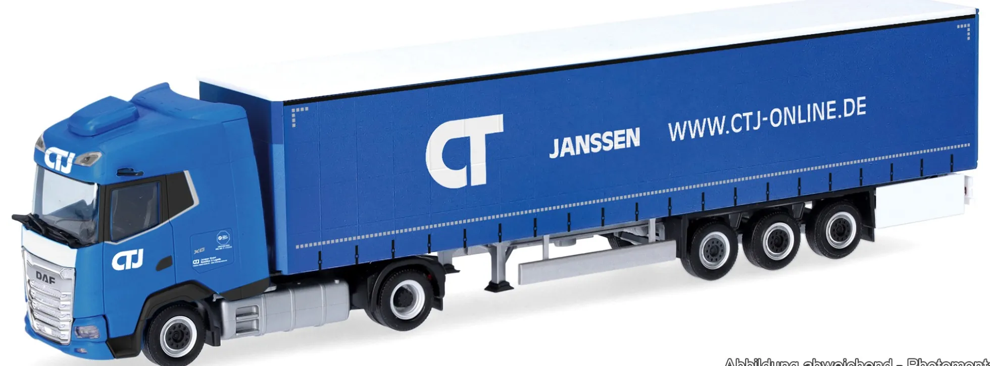 herpa 318495 DAF XG Gardinenplanen-Sattelzug CTJ | LKW-Modell 1:87