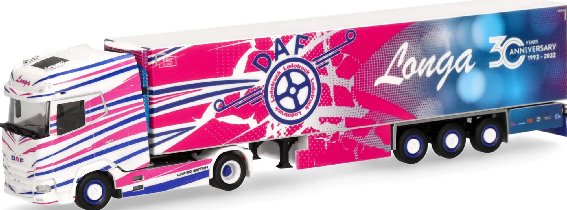 herpa 315357 DAF XG+ Kühlkoffer-Sattelzug Longa | LKW-Modell 1:87