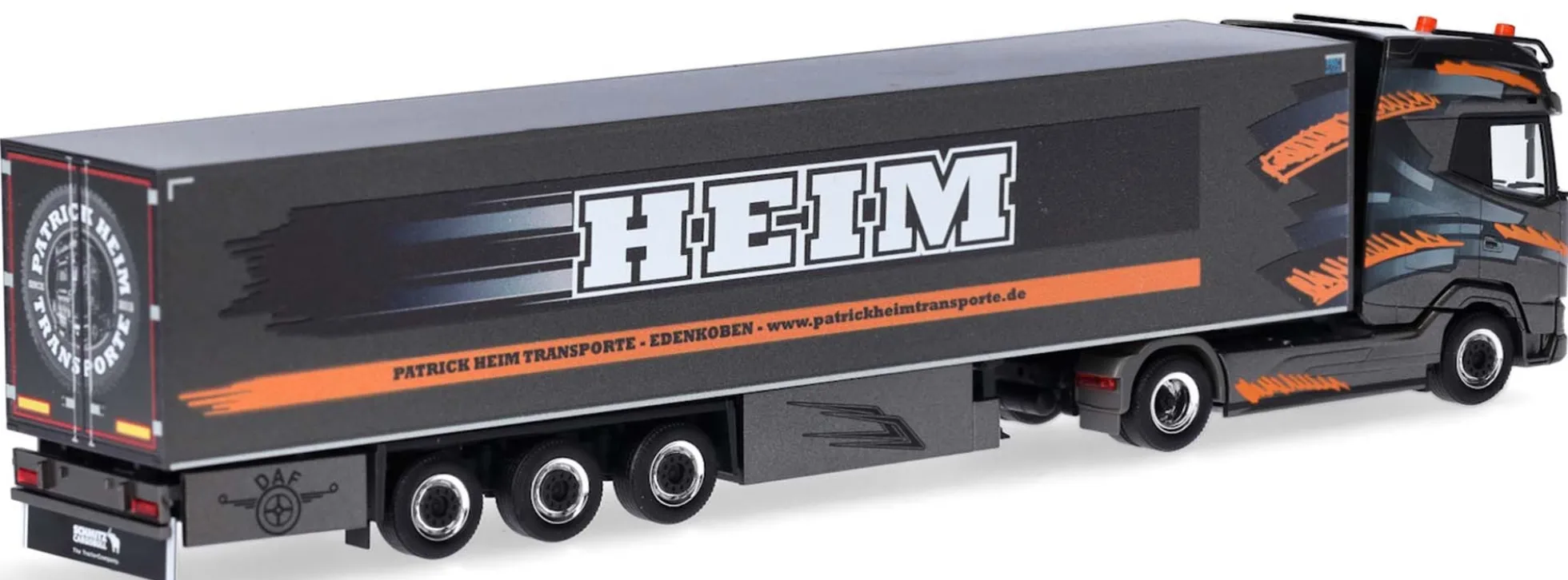 herpa 957632 DAF XG+ Kühlkoffersattelzug Patrick Heim Transporte LKW-Modell 1:87