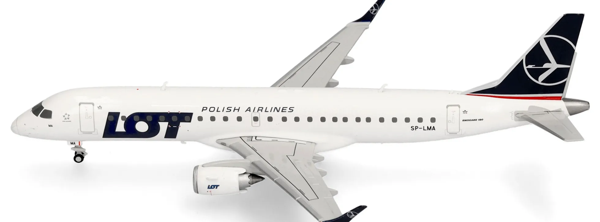 herpa 573818 Embraer E190 LOT Polish Airlines | WINGS 1:200