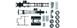 Herpa 083669 Fahrgestell Mercedes-Benz Actros 2011 3achs 7,45m 2 Stück Bausatz 1:871
