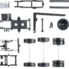 herpa 084277 Fahrgestellt MB Actros m. Abrollkinematik Teileservice 1:87