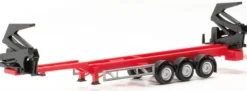 herpa 076982-002 Hammar Containerseitenlader Auflieger rot Aufliegermodell 1:87