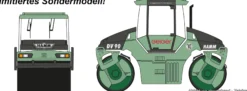 herpa 956949 Hamm Tandemwalze GEIGER | Baumaschinenmodell 1:87