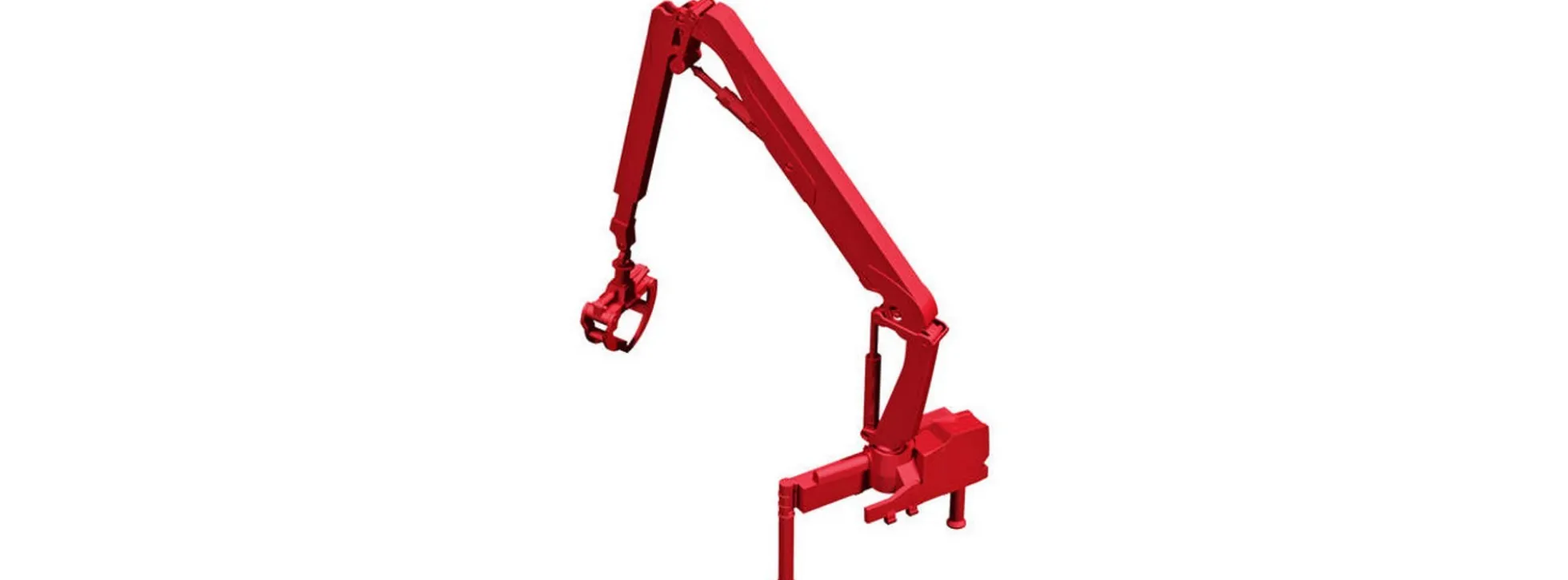 herpa 054157 Hiab Ladekran X-HIPRO 232 E-3 für Langholztransporter rot Zubehör 1:87