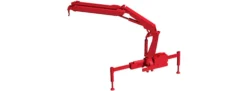 herpa 054126 Hiab Ladekran X-HIPRO 232 E3 mit Haken rot Zubehör 1:87