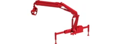 herpa 054140 Hiab Ladekran X-HIPRO 232 E-3 mit Greifer rot Zubehör 1:87