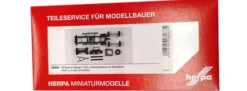 herpa 080835 Hänger Fahrgestell für Wechselaufbau mit Radsätzen | 7,45m | 2 Stück | 1:87