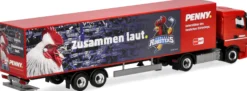 herpa 962063 Iveco S-Way Kühlkoffersattelzug PENNY DEL Iserlohn Roosters LKW-Modell 1:87