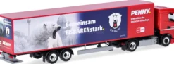 herpa 962018 Iveco S-Way Kühlkoffersattelzug PENNY DEL Eisbären Berlin LKW-Modell 1:87